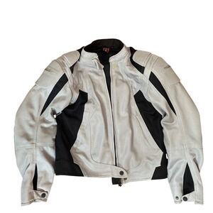 Firstgear Womens Mesh Motorcycle Riding Jacket Silver Black Hypertex Padded S